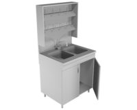 Стол-мойка НВ-1000 МД (1000*600*1650)