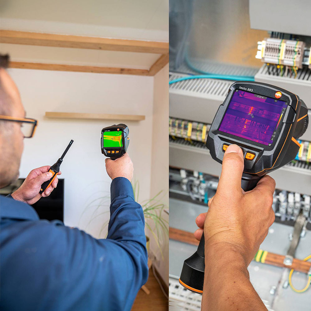 Тепловизор Testo 883 со стандартным объективом 30 на 20